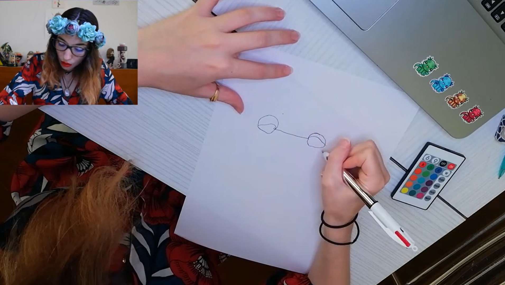 Extrait vidéo où j'apprends à dessiner